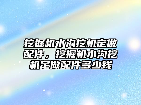 挖掘機(jī)水溝挖機(jī)定做配件，挖掘機(jī)水溝挖機(jī)定做配件多少錢