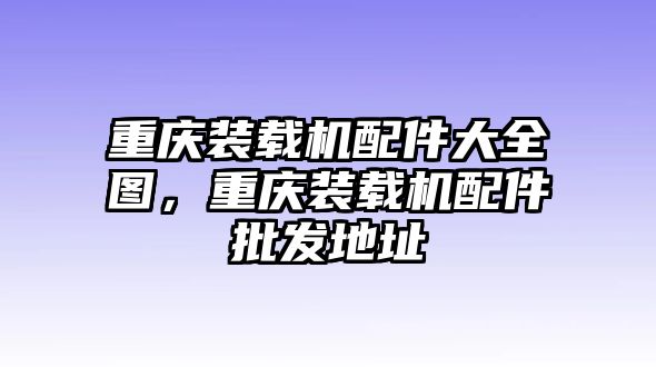 重慶裝載機配件大全圖，重慶裝載機配件批發(fā)地址