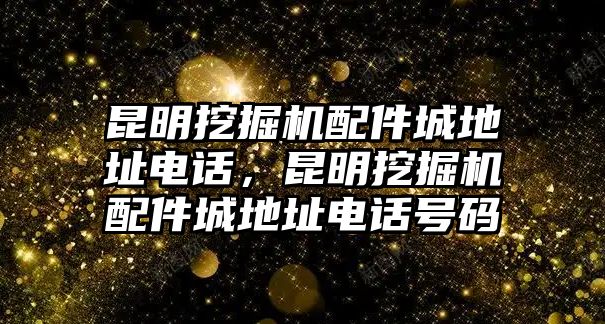 昆明挖掘機(jī)配件城地址電話，昆明挖掘機(jī)配件城地址電話號(hào)碼