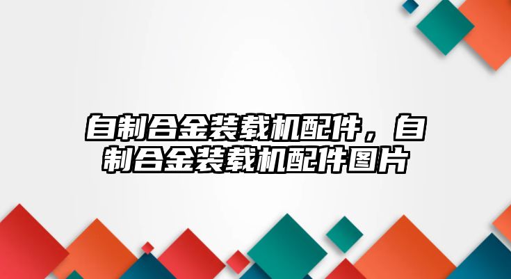 自制合金裝載機配件，自制合金裝載機配件圖片