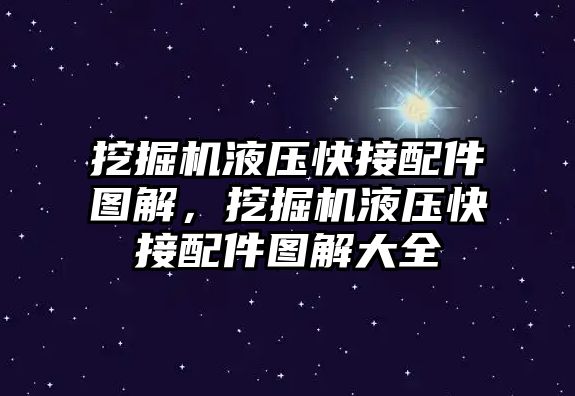 挖掘機液壓快接配件圖解，挖掘機液壓快接配件圖解大全