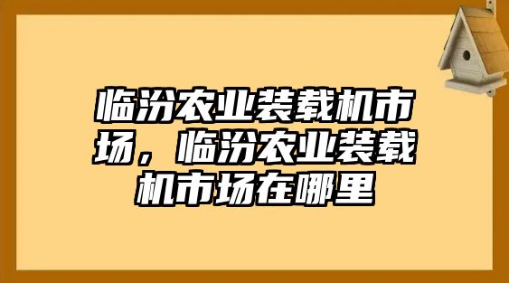 臨汾農(nóng)業(yè)裝載機(jī)市場，臨汾農(nóng)業(yè)裝載機(jī)市場在哪里