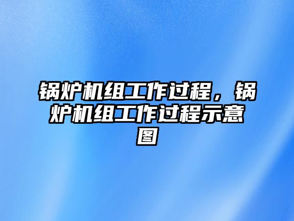 鍋爐機(jī)組工作過程，鍋爐機(jī)組工作過程示意圖