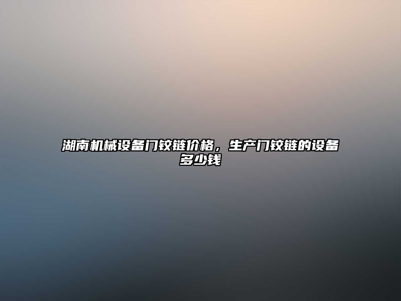 湖南機械設備門鉸鏈價格，生產門鉸鏈的設備多少錢