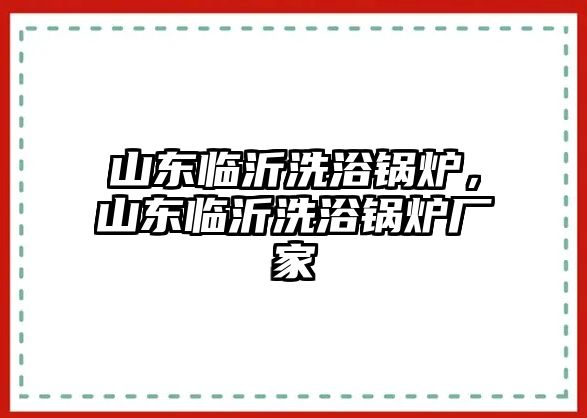 山東臨沂洗浴鍋爐，山東臨沂洗浴鍋爐廠家