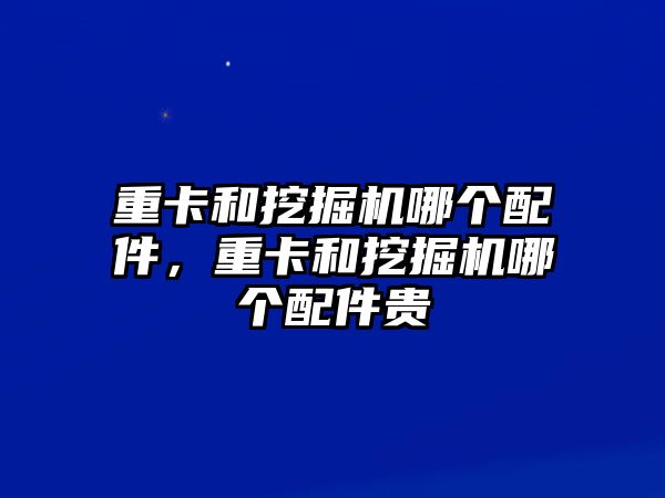 重卡和挖掘機哪個配件，重卡和挖掘機哪個配件貴