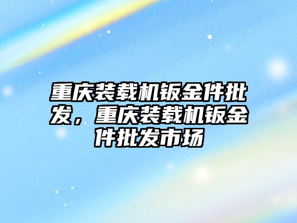 重慶裝載機鈑金件批發(fā)，重慶裝載機鈑金件批發(fā)市場