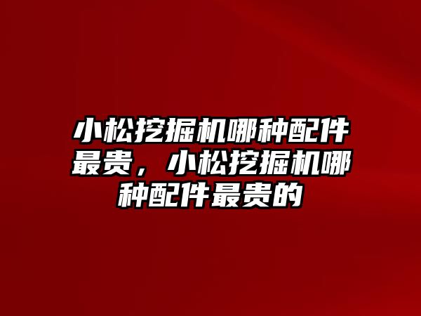 小松挖掘機哪種配件最貴，小松挖掘機哪種配件最貴的