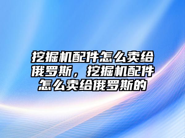 挖掘機(jī)配件怎么賣給俄羅斯，挖掘機(jī)配件怎么賣給俄羅斯的