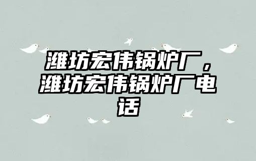 濰坊宏偉鍋爐廠，濰坊宏偉鍋爐廠電話