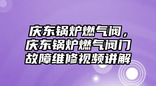 慶東鍋爐燃氣閥，慶東鍋爐燃氣閥門故障維修視頻講解