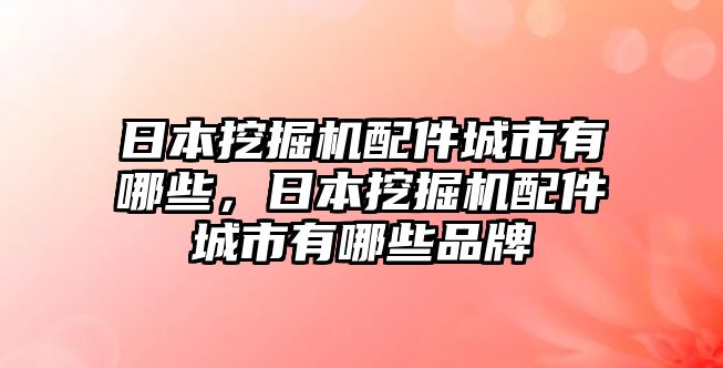 日本挖掘機配件城市有哪些，日本挖掘機配件城市有哪些品牌