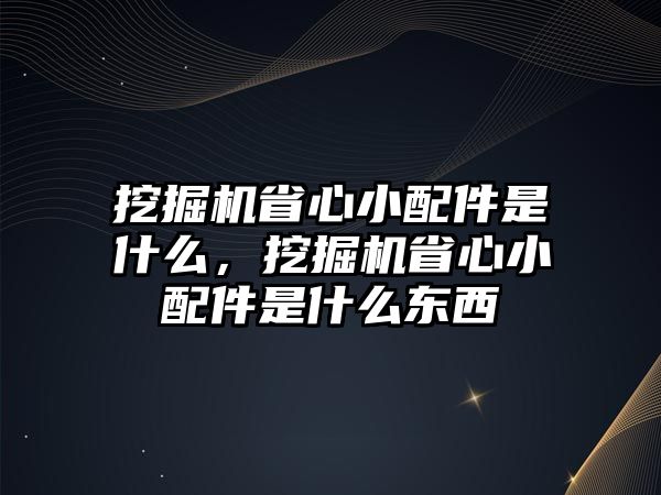 挖掘機(jī)省心小配件是什么，挖掘機(jī)省心小配件是什么東西