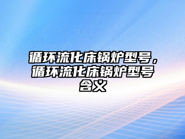 循環(huán)流化床鍋爐型號，循環(huán)流化床鍋爐型號含義