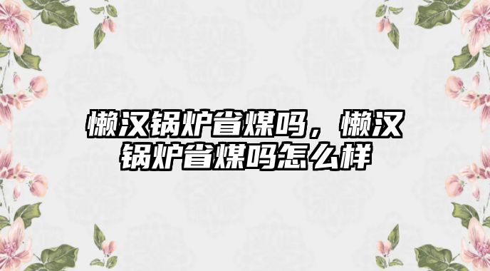 懶漢鍋爐省煤嗎，懶漢鍋爐省煤嗎怎么樣