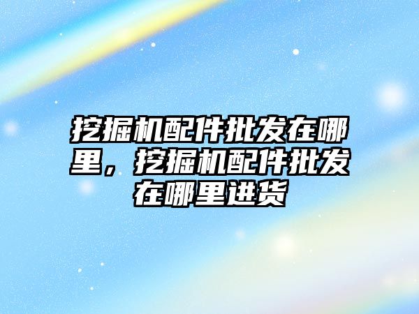 挖掘機配件批發(fā)在哪里，挖掘機配件批發(fā)在哪里進貨