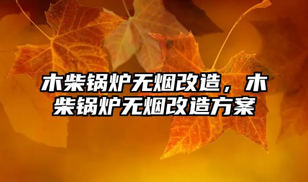 木柴鍋爐無煙改造，木柴鍋爐無煙改造方案