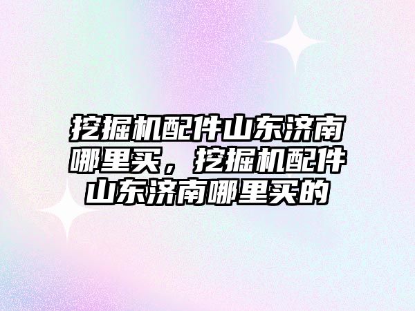 挖掘機(jī)配件山東濟(jì)南哪里買，挖掘機(jī)配件山東濟(jì)南哪里買的