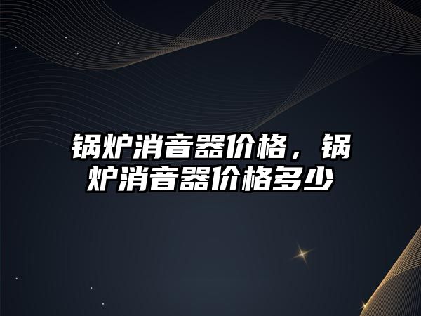 鍋爐消音器價格，鍋爐消音器價格多少