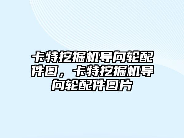 卡特挖掘機導(dǎo)向輪配件圖，卡特挖掘機導(dǎo)向輪配件圖片