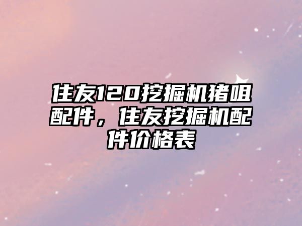 住友120挖掘機豬咀配件，住友挖掘機配件價格表