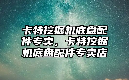 卡特挖掘機底盤配件專賣，卡特挖掘機底盤配件專賣店