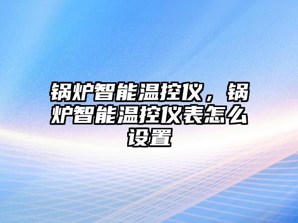 鍋爐智能溫控儀，鍋爐智能溫控儀表怎么設(shè)置