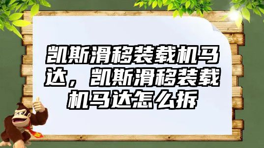 凱斯滑移裝載機(jī)馬達(dá)，凱斯滑移裝載機(jī)馬達(dá)怎么拆