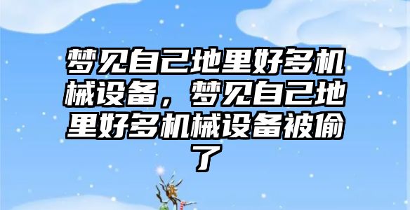 夢見自己地里好多機械設(shè)備，夢見自己地里好多機械設(shè)備被偷了