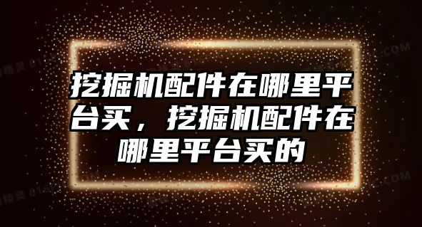 挖掘機配件在哪里平臺買，挖掘機配件在哪里平臺買的