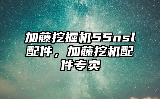 加藤挖掘機55nsl配件，加藤挖機配件專賣