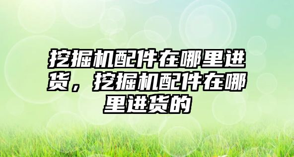 挖掘機配件在哪里進貨，挖掘機配件在哪里進貨的