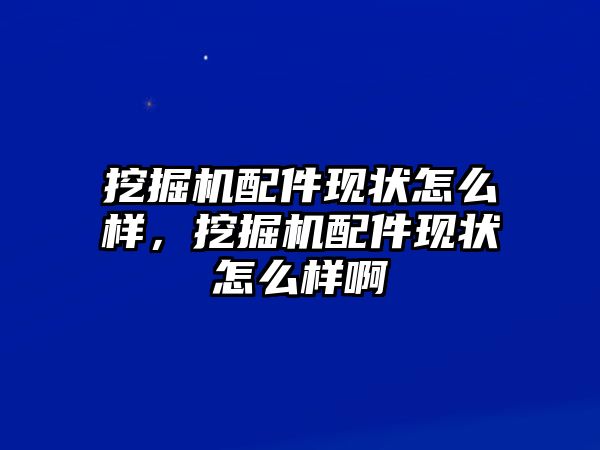 挖掘機(jī)配件現(xiàn)狀怎么樣，挖掘機(jī)配件現(xiàn)狀怎么樣啊