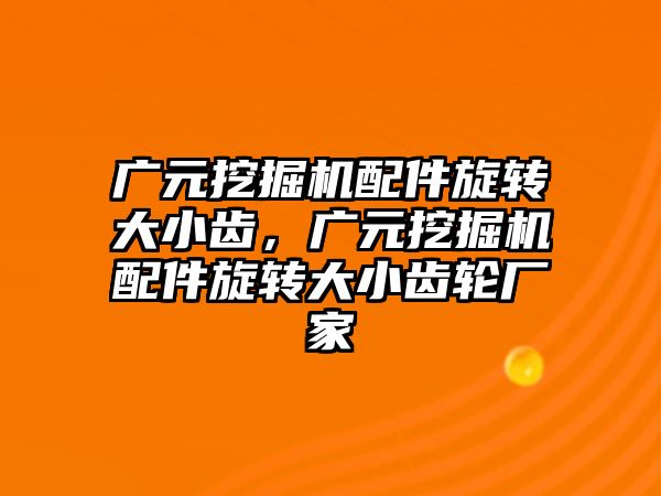 廣元挖掘機配件旋轉(zhuǎn)大小齒，廣元挖掘機配件旋轉(zhuǎn)大小齒輪廠家