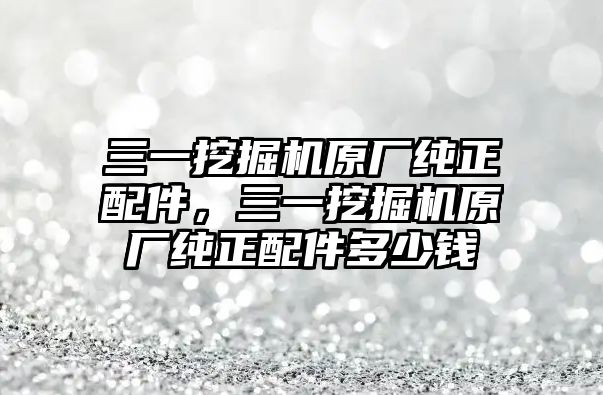 三一挖掘機原廠純正配件，三一挖掘機原廠純正配件多少錢