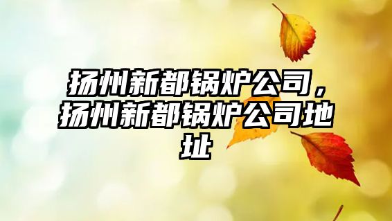 揚(yáng)州新都鍋爐公司，揚(yáng)州新都鍋爐公司地址