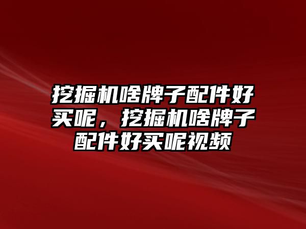 挖掘機(jī)啥牌子配件好買呢，挖掘機(jī)啥牌子配件好買呢視頻