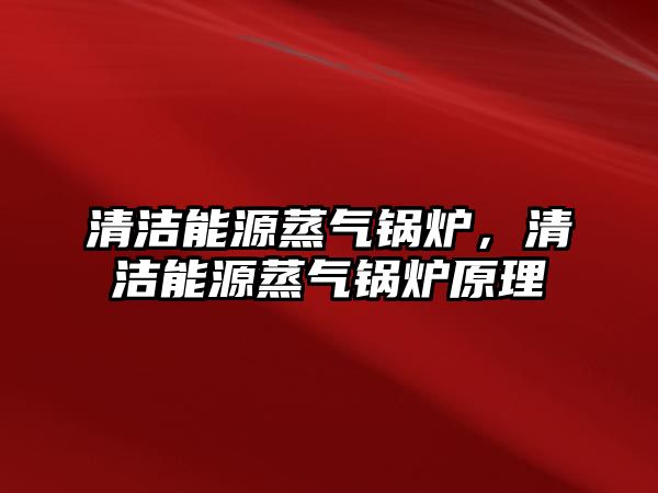 清潔能源蒸氣鍋爐，清潔能源蒸氣鍋爐原理