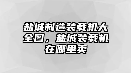 鹽城制造裝載機(jī)大全圖，鹽城裝載機(jī)在哪里賣