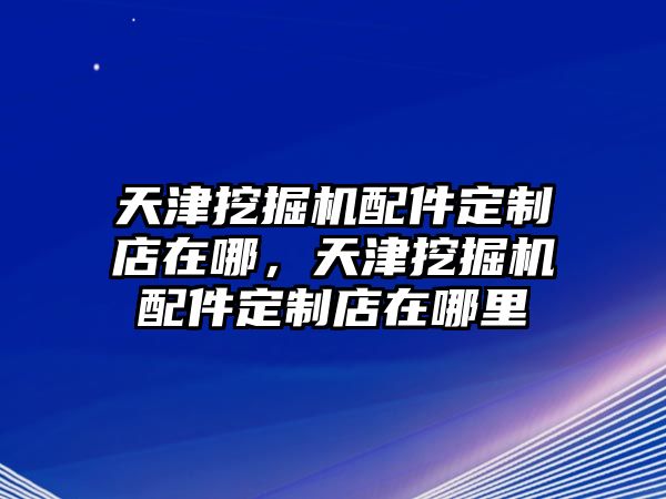 天津挖掘機(jī)配件定制店在哪，天津挖掘機(jī)配件定制店在哪里