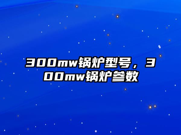 300mw鍋爐型號(hào)，300mw鍋爐參數(shù)