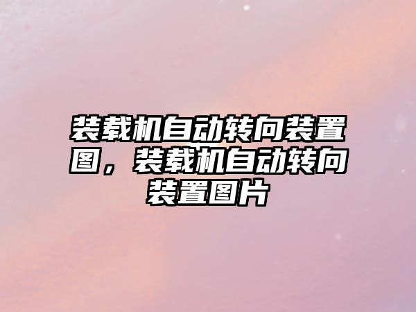 裝載機自動轉向裝置圖，裝載機自動轉向裝置圖片