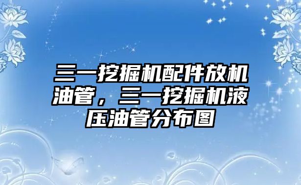 三一挖掘機配件放機油管，三一挖掘機液壓油管分布圖