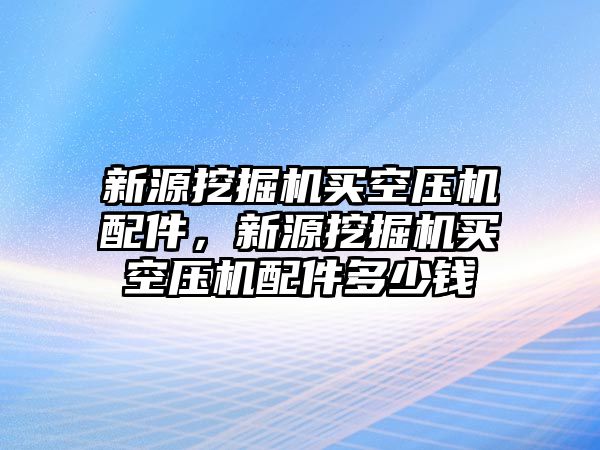 新源挖掘機(jī)買空壓機(jī)配件，新源挖掘機(jī)買空壓機(jī)配件多少錢