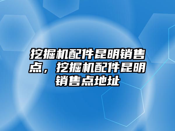 挖掘機配件昆明銷售點，挖掘機配件昆明銷售點地址