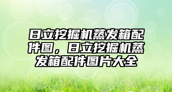 日立挖掘機蒸發(fā)箱配件圖，日立挖掘機蒸發(fā)箱配件圖片大全