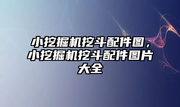 小挖掘機挖斗配件圖，小挖掘機挖斗配件圖片大全