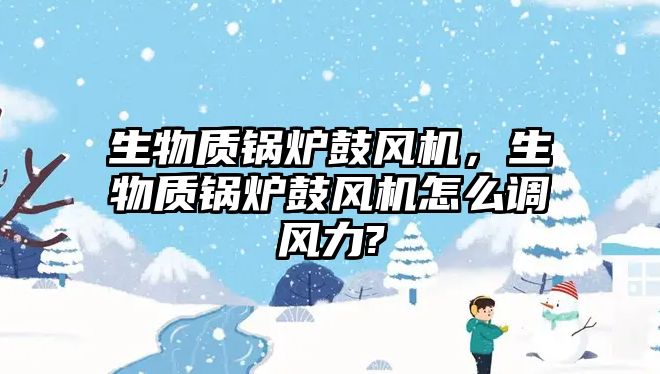 生物質鍋爐鼓風機，生物質鍋爐鼓風機怎么調風力?