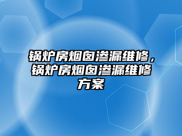 鍋爐房煙囪滲漏維修，鍋爐房煙囪滲漏維修方案