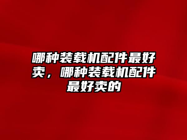 哪種裝載機(jī)配件最好賣(mài)，哪種裝載機(jī)配件最好賣(mài)的